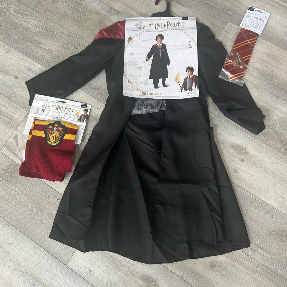 Harry Potter Black Robe with Red Accents